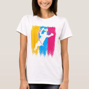 Camiseta Jogador de Badminton Encerra O Tempo De Esmagament