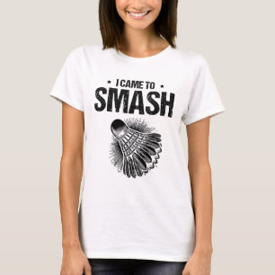Camiseta Jogador de Badminton Engraçado Design 24