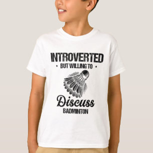 Camiseta Jogador de Badminton Engraçado Design 27