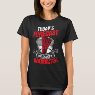 Camiseta Jogador de Badminton Esportista Atleta Jogo Raquet