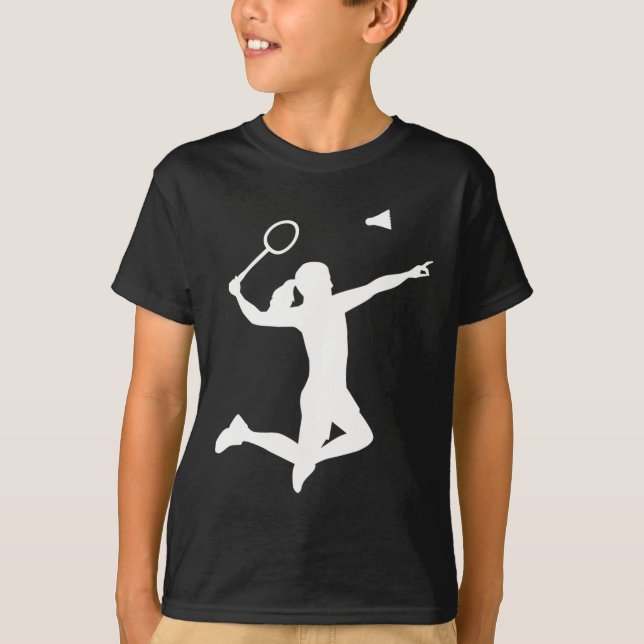 Camiseta Jogador de Badminton feminino (Frente)
