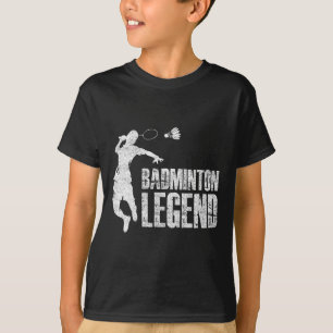 Camiseta Jogador de Badminton Legend Racket Shuttle