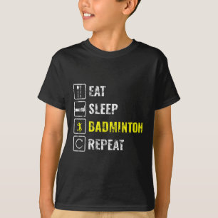 Camiseta Jogador de Badminton Raquete de Badminton Peteca
