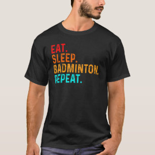Camiseta Jogador de Badminton Shuttlecock para Jogar no Son