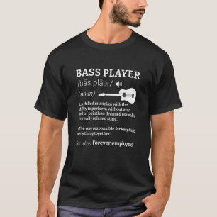 Camiseta Jogador De Baixo De Guitarra Noun Um Músico Com U