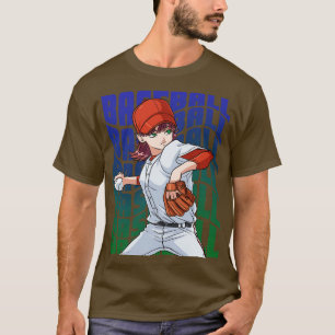 Camiseta Jogador de Baseball Meninas Jovens Desfiladeiras