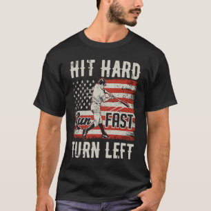 Camiseta Jogador de Basebol à Esquerda USA Vi de Execução R