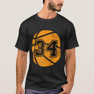 Camiseta Jogador de basquete 34 Basquete Mãe Pai Jersey Num