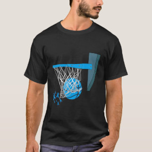 Camiseta Jogador de basquete Blue Ribbon Diabetes Sensibili