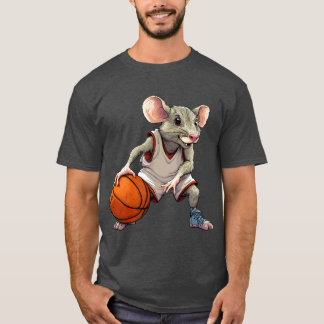 Camiseta Jogador de basquete/Camiseta de rato de basquete