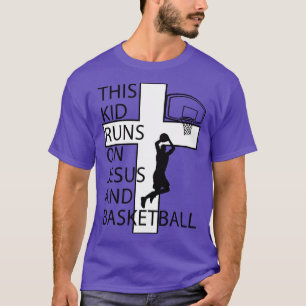 Camiseta Jogador de Basquete Cristão Jesus e Basquete C