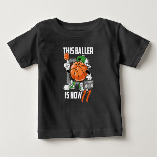 Camiseta Jogador De Basquete De Aniversário De 11, Funny, 1