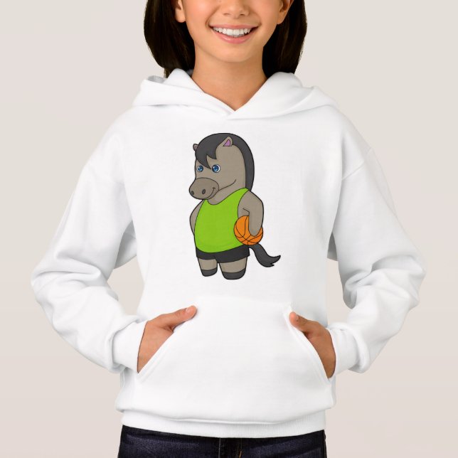 Camiseta Jogador de basquete de cavalos (Frente)
