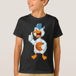 Camiseta Jogador de Basquete de Duque Jogando Basquete