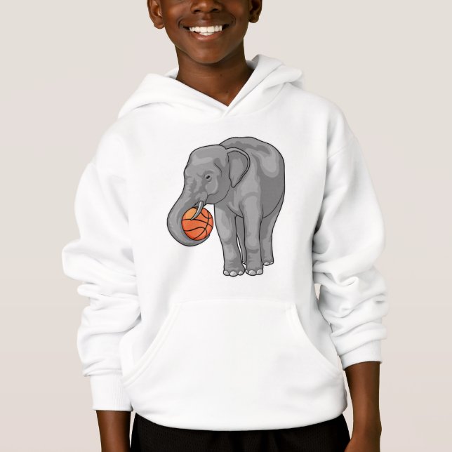 Camiseta Jogador de basquete de elefante (Frente)