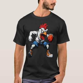 Camiseta Jogador de Basquete de Frango