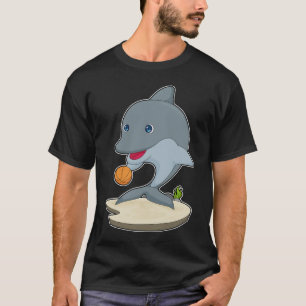 Camiseta Jogador de basquete de golfinho