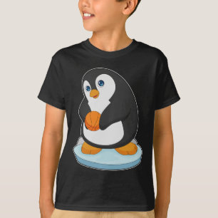 Camiseta Jogador de basquete de pinguim