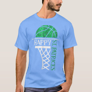 Camiseta Jogador de basquete de Shamrock feliz Dia de São P