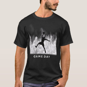 Camiseta Jogador de basquete Design de Roupa é o dia do jog