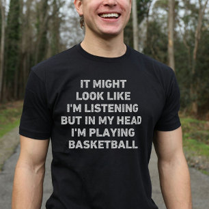 Camiseta Jogador de Basquete Engraçado