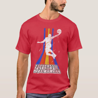 Camiseta Jogador de Basquete Esportes Enterrada Vintage Ret