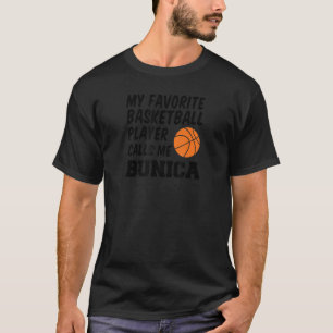 Camiseta Jogador de Basquete Favorito Me Chama Bunica Romên