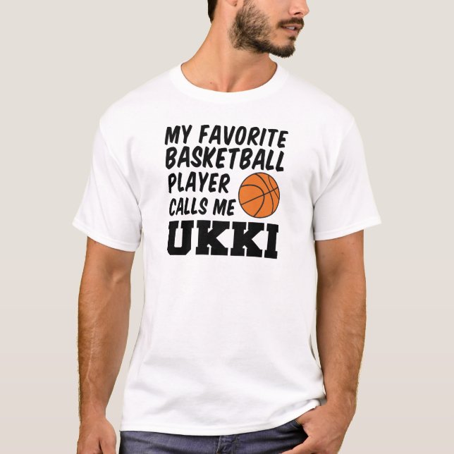 Camiseta Jogador de Basquete Favorito Me Chama Ukki (Frente)