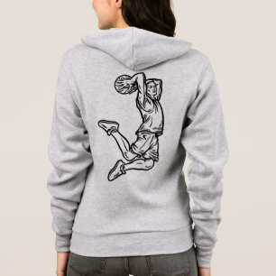 Camiseta Jogador de Basquete Fazendo Design Escuro de Slam 