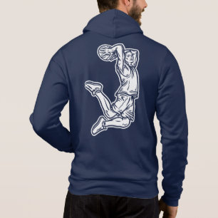 Camiseta Jogador de Basquete Fazendo Design Luz de Slam Dun