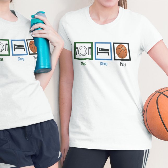 Camiseta Jogador de basquete feminino (Criador carregado)