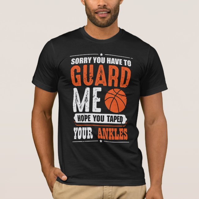 Camiseta Jogador De Basquete Funny Equipe De Esporte Lixo (Frente)