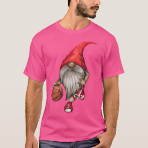 Camiseta Jogador De Basquete Gnomo-Presente Para Crianças O