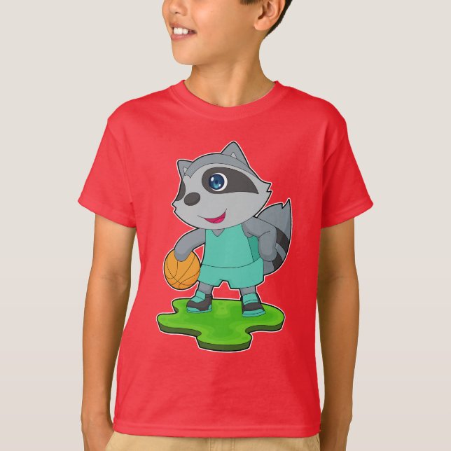 Camiseta Jogador de basquete Guaxinim Basquete (Frente)