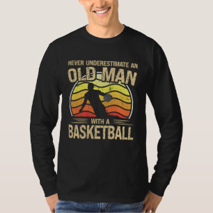 Camiseta Jogador de Basquete Homens Mulheres Nunca Subestim