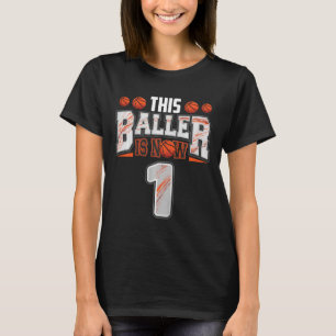 Camiseta Jogador de basquete infantil de 1 ano