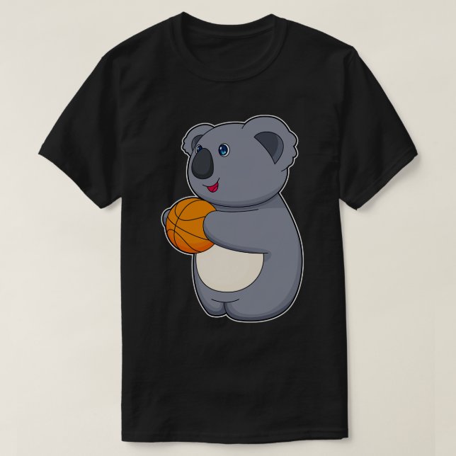Camiseta Jogador de basquete Koala 1 (Frente do Design)