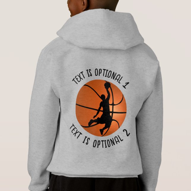 Camiseta Jogador de basquete no basquete (Verso)