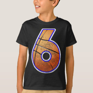 Camiseta Jogador de Basquete Número Seis