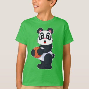 Camiseta Jogador de basquete Panda Basquete