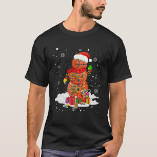 Camiseta Jogador de basquete Papais noeis de Neve Bolas de 