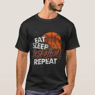 Camiseta Jogador de basquete repetitivo de basquetebol no S