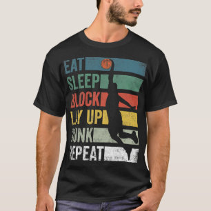 Camiseta Jogador de basquete repetitivo de basquetebol no S