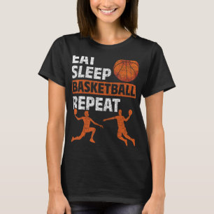 Camiseta Jogador de basquete repetitivo de basquetebol no S