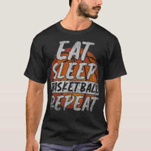Camiseta Jogador de basquete repetitivo de basquetebol no S