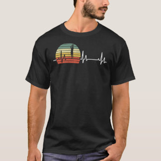 Camiseta Jogador De Basquete Retro Heartbeat Para Basquete