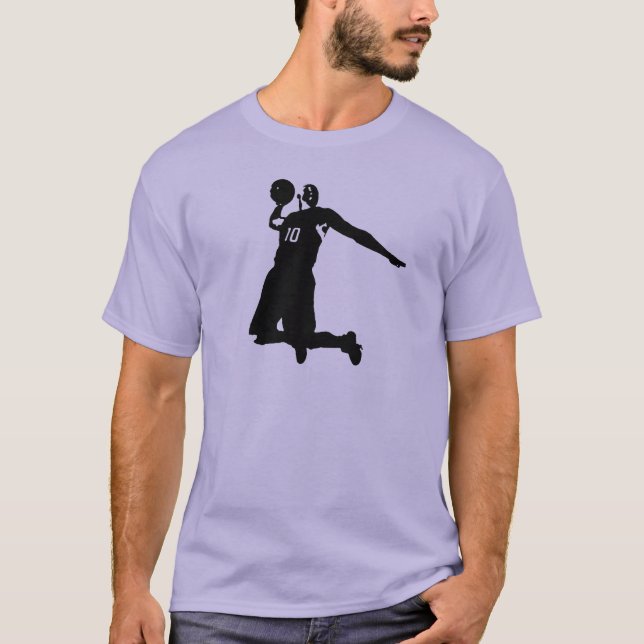 Camiseta Jogador de basquete Silhouette (Frente)