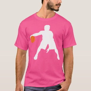 Camiseta Jogador De Basquete Silhout Em Movimento