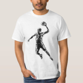 Camiseta Jogador de basquete Slam Dunk Dark Design