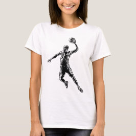 Camiseta Jogador de basquete Slam Dunk Dark Design
